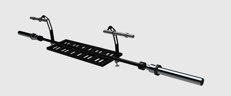 Bulletproof VTS Launch Pad leg press platform and mounting hardware in the manufacturer's product photograph.